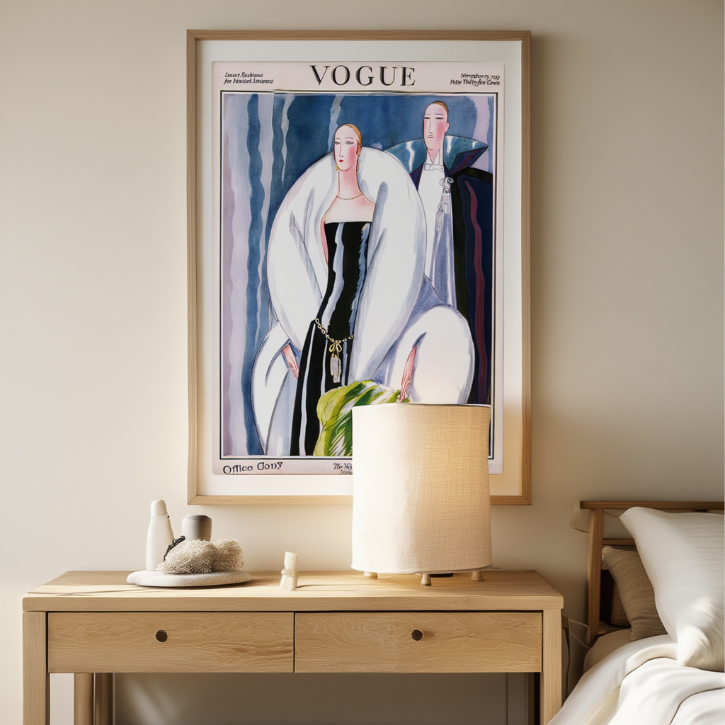 Vintage Vogue Illustration – November 15, 1921 Poster