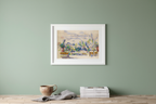 The Terrace at the Garden at Les Lauves – Paul Cézanne Poster | Post-Impressionist Landscape Art Print