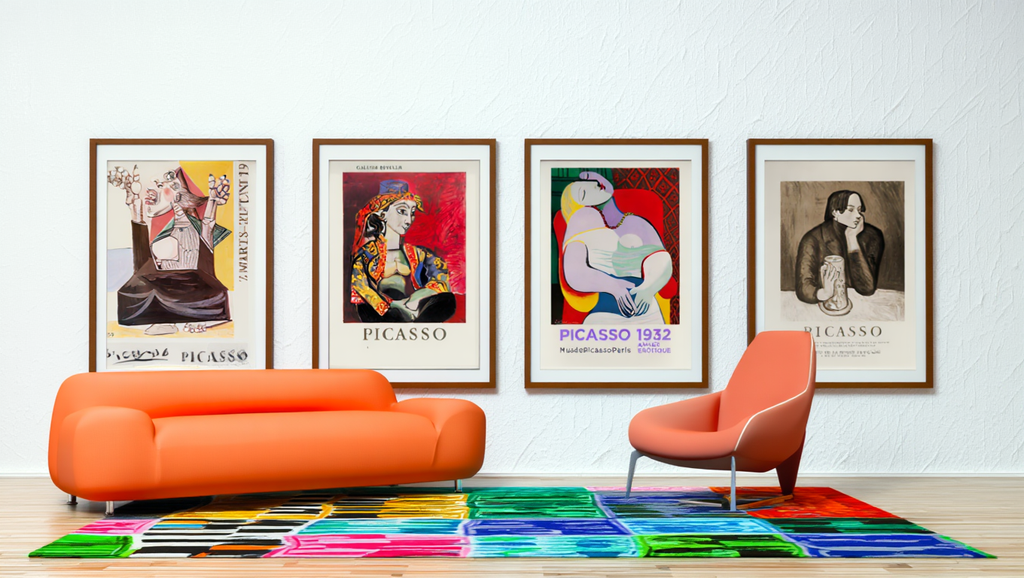 Picasso Art Exhibition Poster Set – 4 Prints