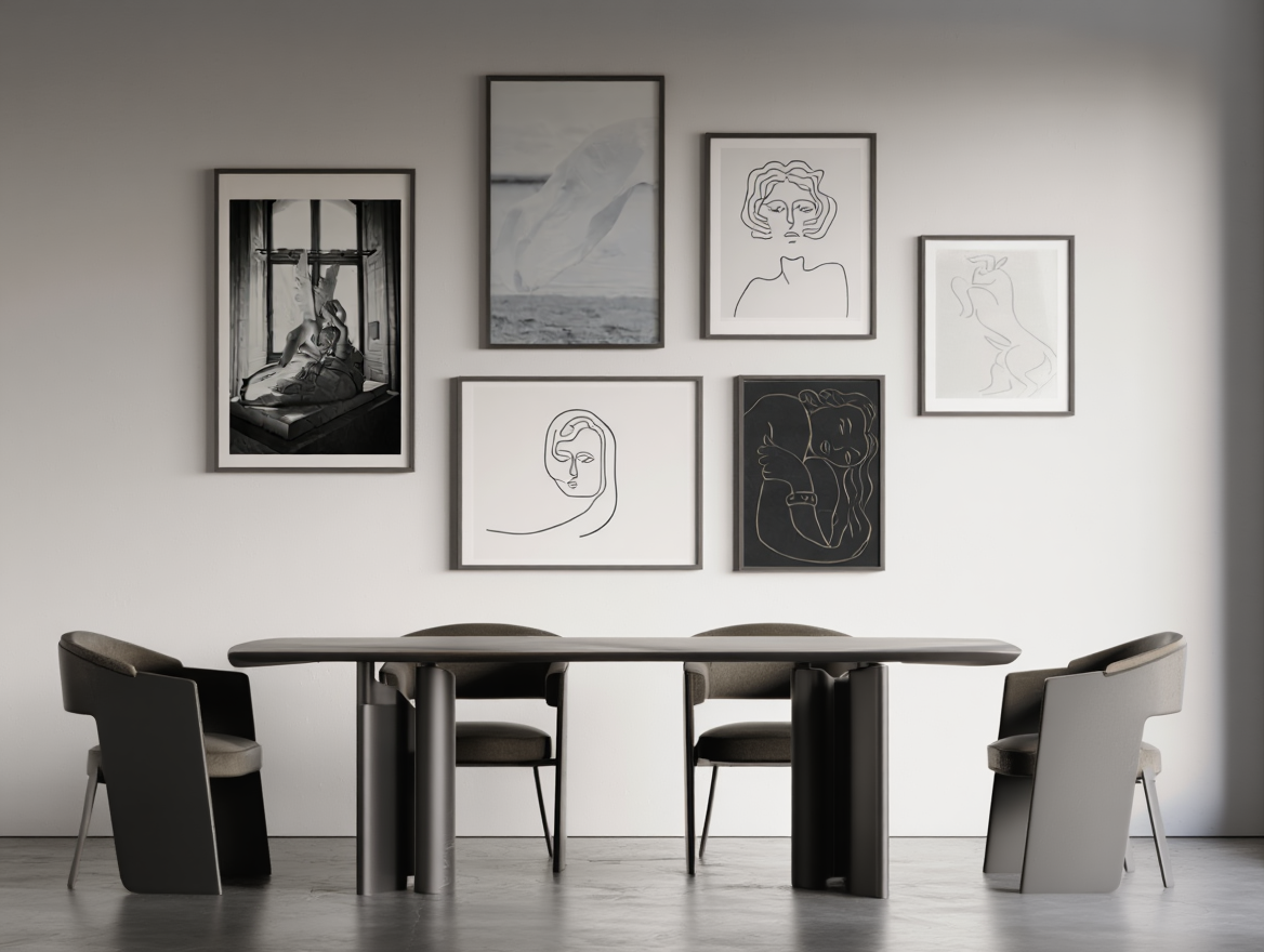 Monochrome Modern: 5 Minimalist Abstract Wall Art Prints
