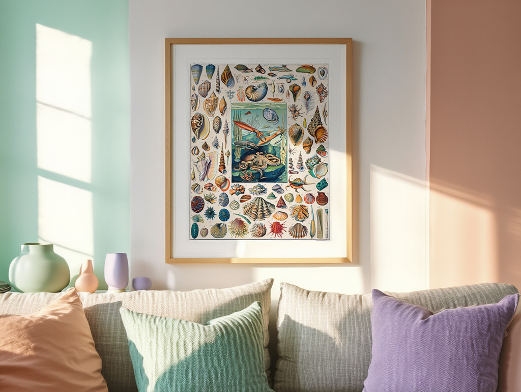 Adolphe Millot - Mollusques Poster