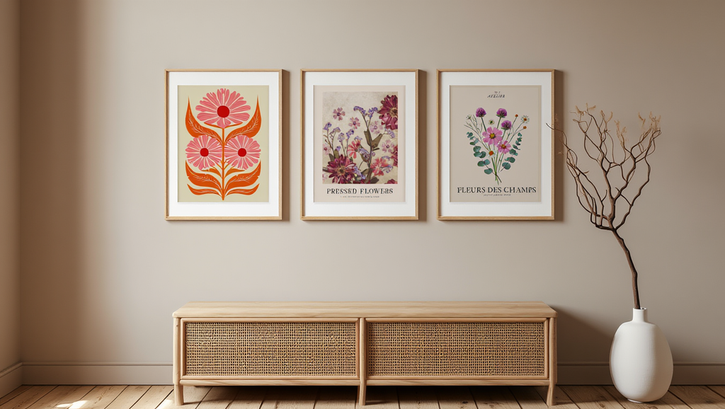 Blooming Botanicals – 6 Floral Prints | Mix & Match Wall Art Collection