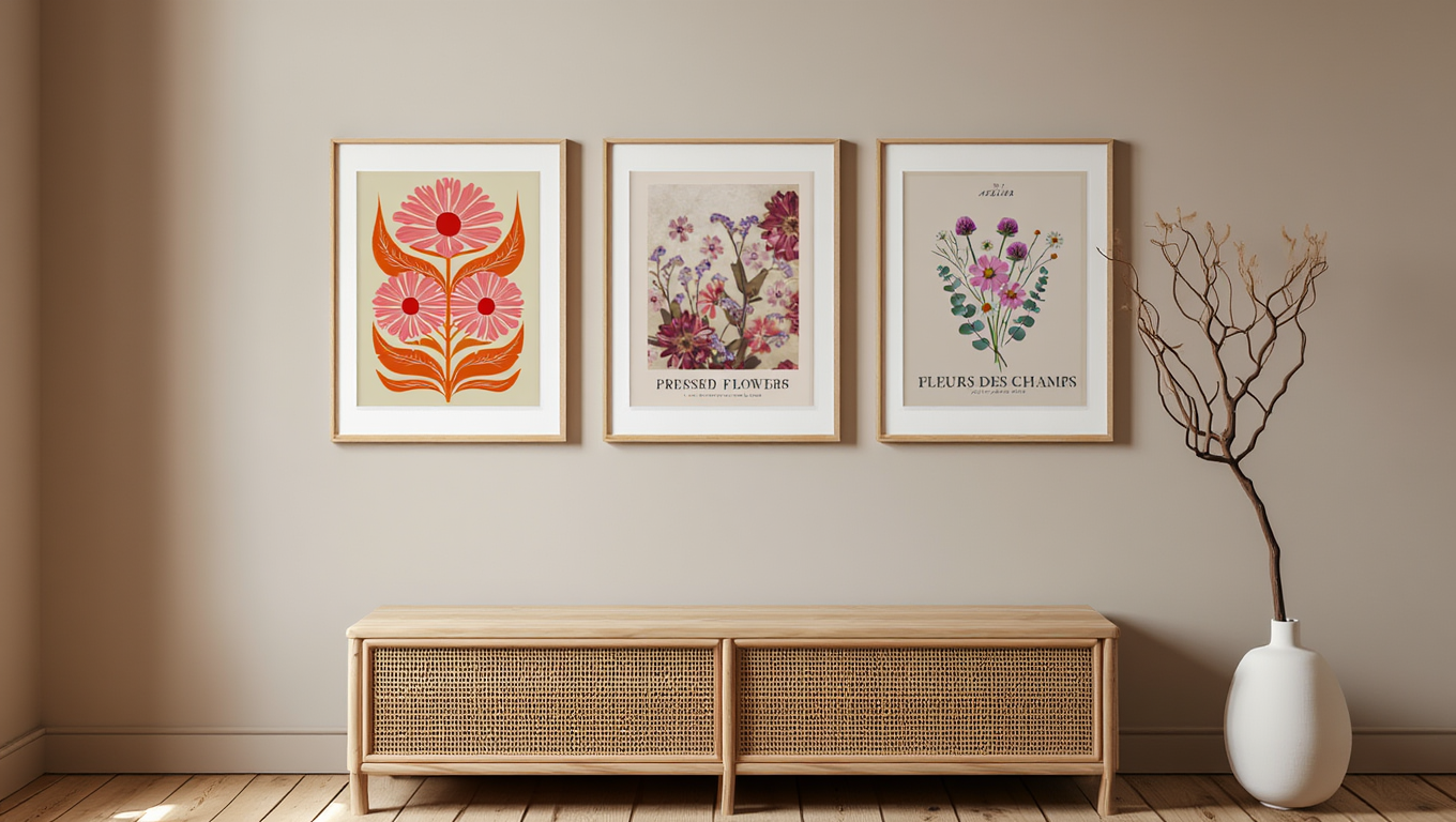 Blooming Botanicals – 6 Floral Prints | Mix & Match Wall Art Collection