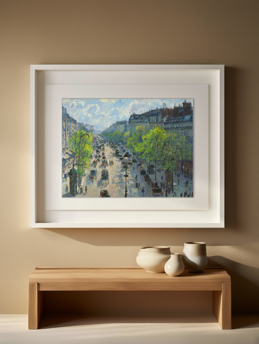 Camille Pissarro - Boulevard Montmartre, Spring