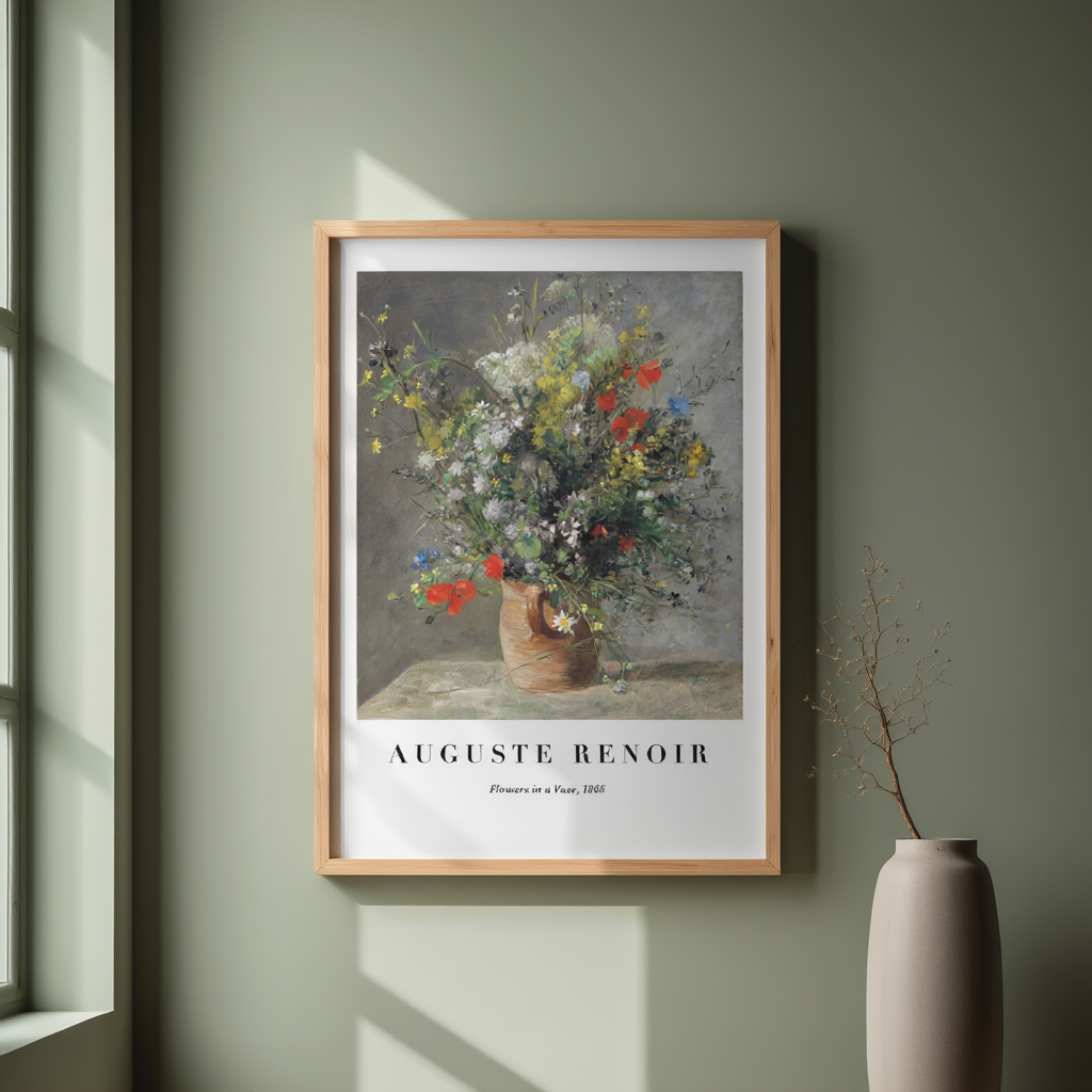 Auguste Renoir - Flowers in a Vase Poster
