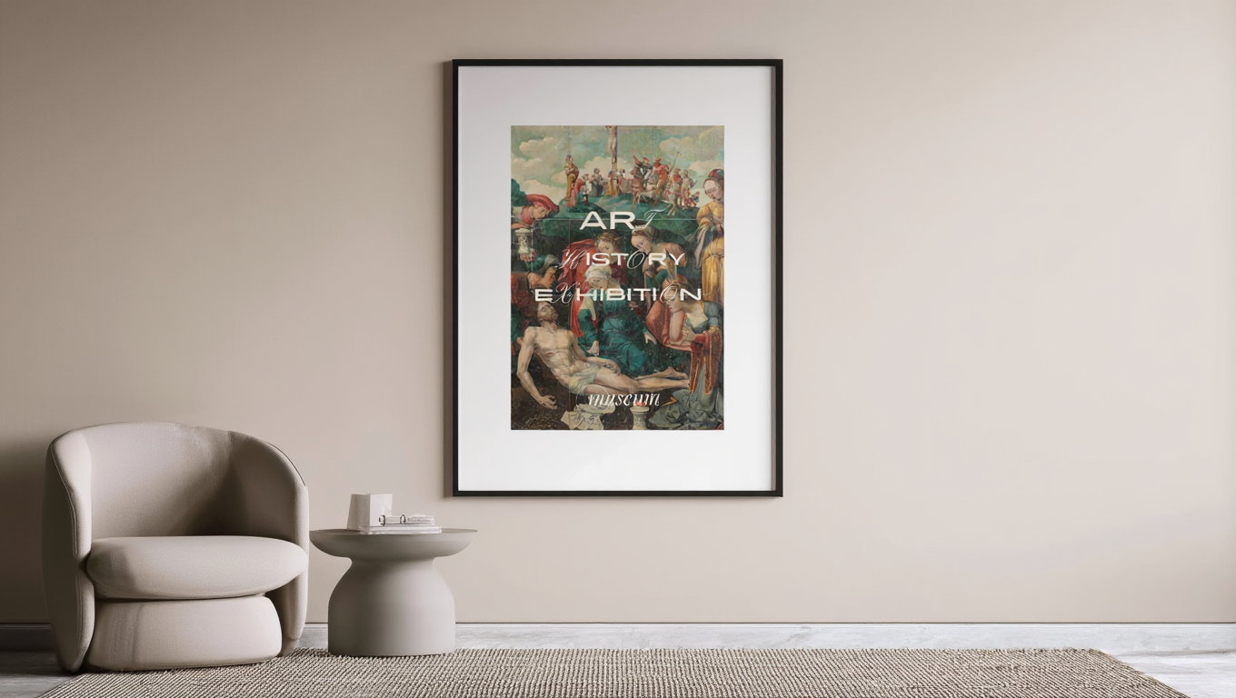 Vintage Art History Exhibition Poster – Classic Museum Print
