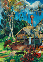 The Black Pigs – Paul Gauguin Poster | Post-Impressionist & Symbolist Rural Art Print - Hakyarts