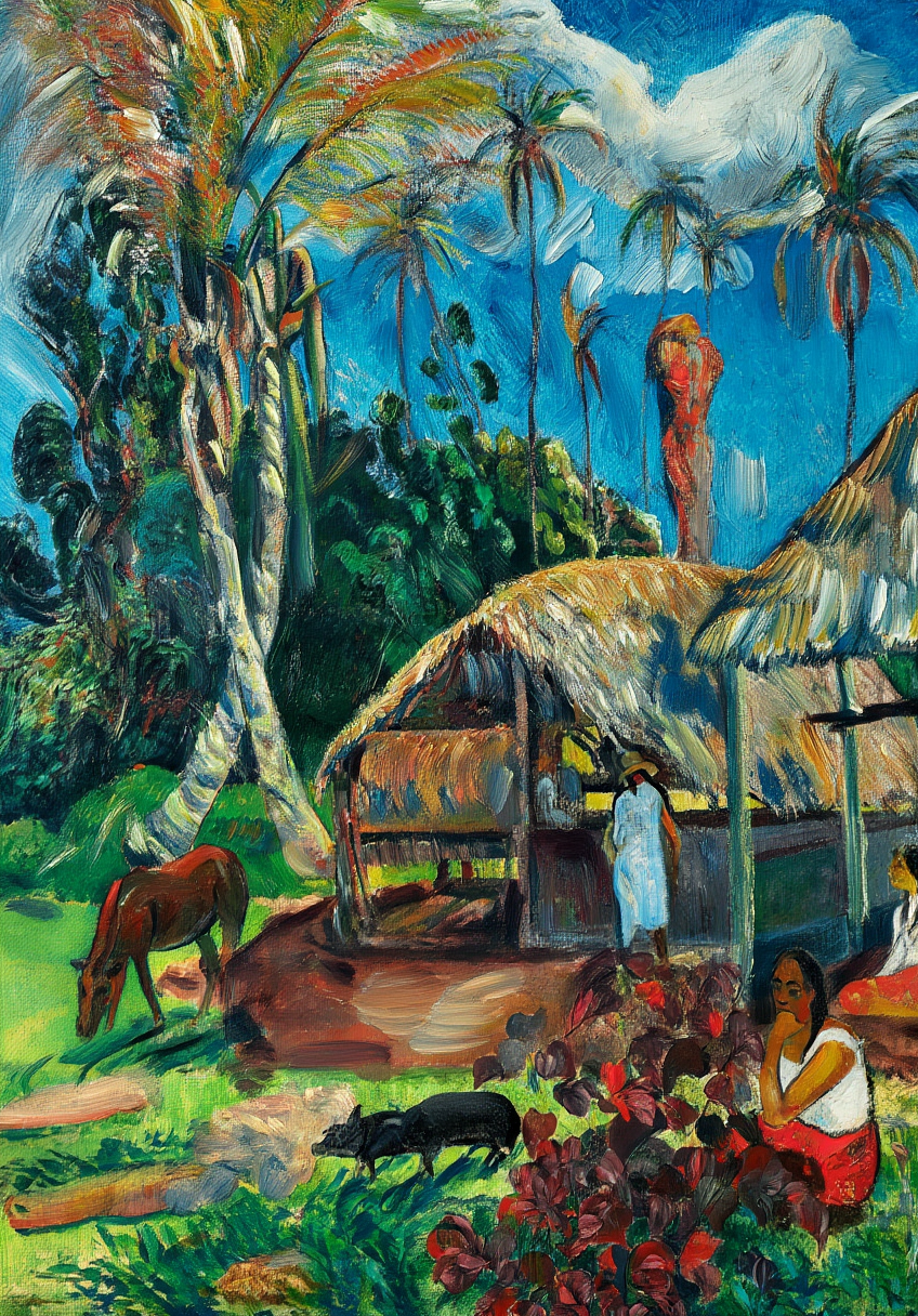 Paul Gauguin - The Black Pigs