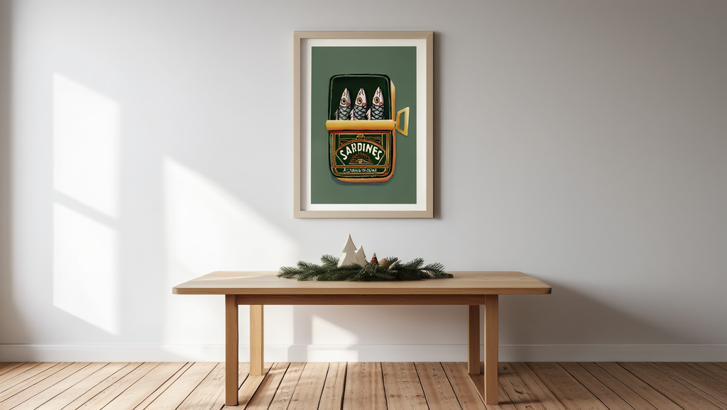 Vintage Sardines & Olive Oil – Single Print