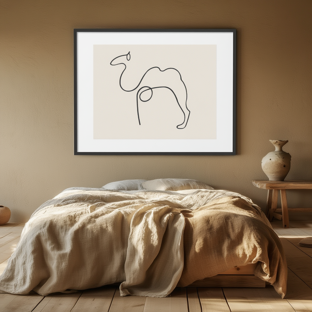 The Camel by Pablo Picasso – Vintage Spanish Modernist Animal Art Print