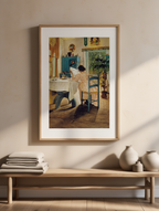 Laurits Andersen Ring – At Breakfast – Iconic Nordic Realism Art Print - Hakyarts