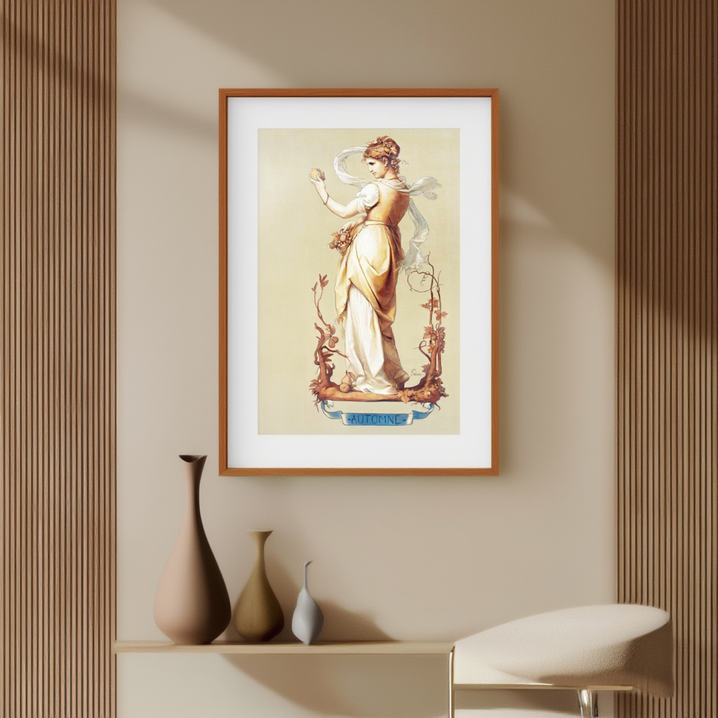 The Four Seasons ‘Autumn’ by Joseph Felon (1873) – Vintage Seasonal Art Print