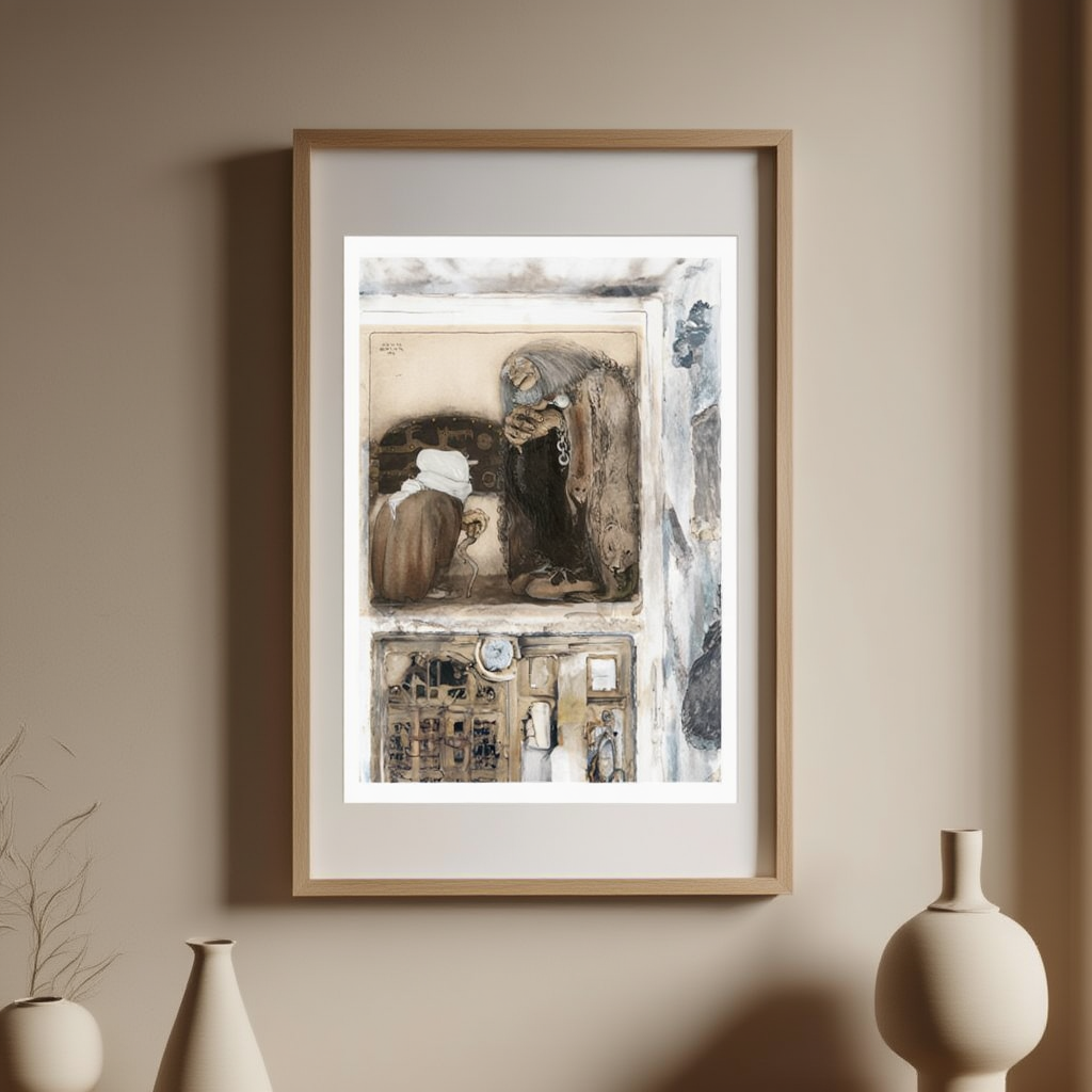 Two Trolls – John Bauer (1909) | Fine Art Print