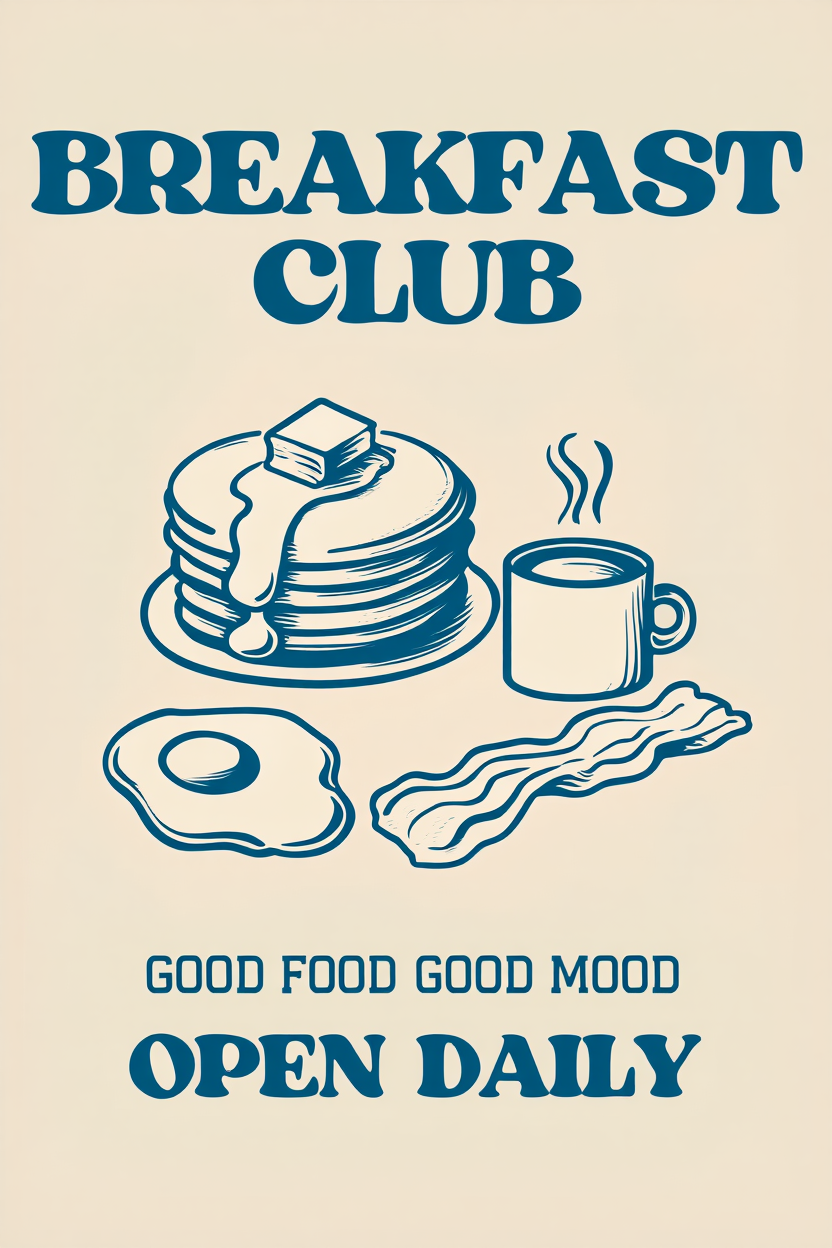 6 Retro Kitchen Posters – Pasta, Pizza & Coffee Love Canvas Wall Art for Living Room and Dining Decor