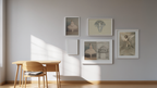 Timeless Vintage – 5-Piece Wall Art Set - Hakyarts