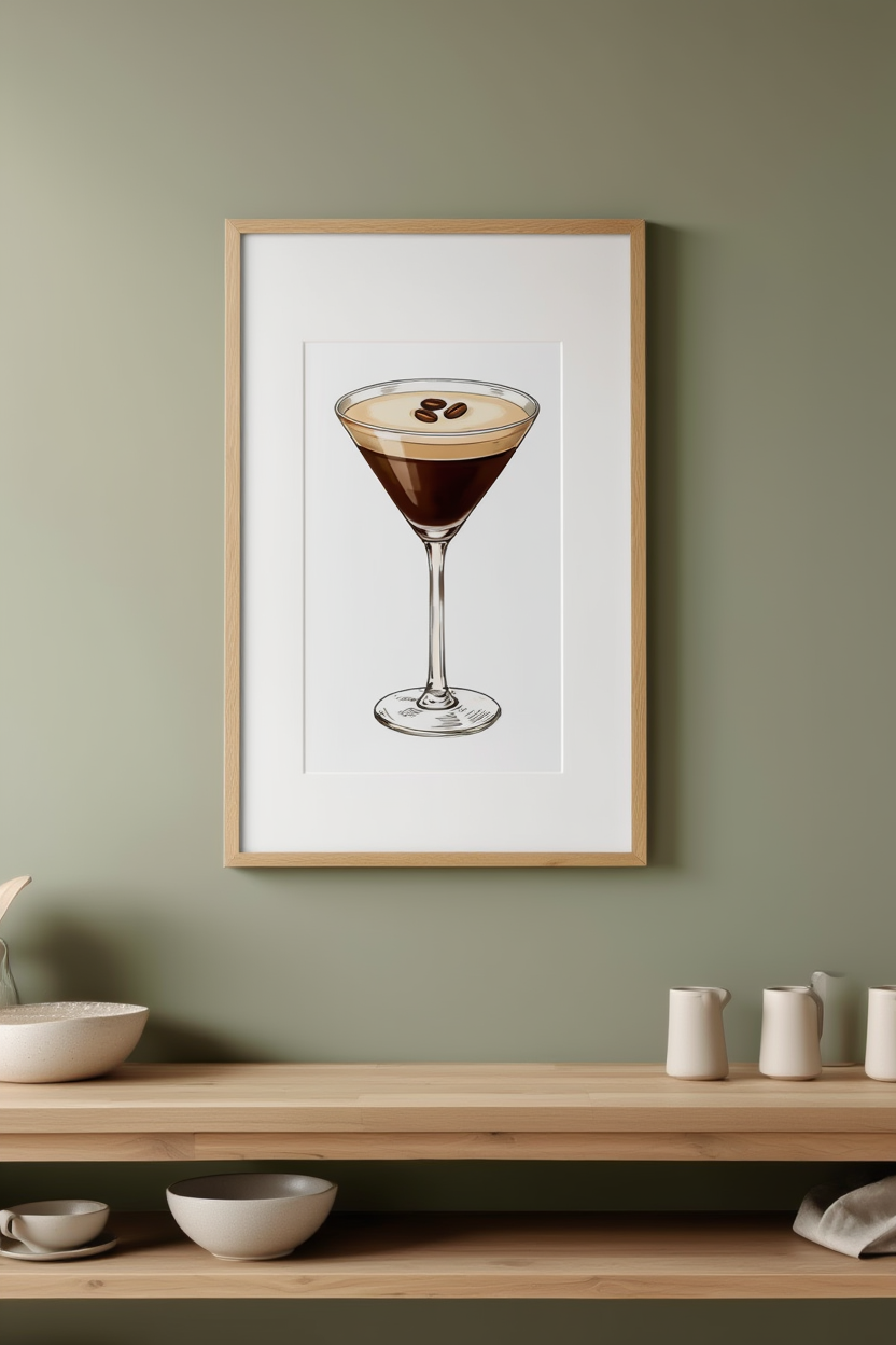 One in a Million — Cocktail Glass Wall Art Print