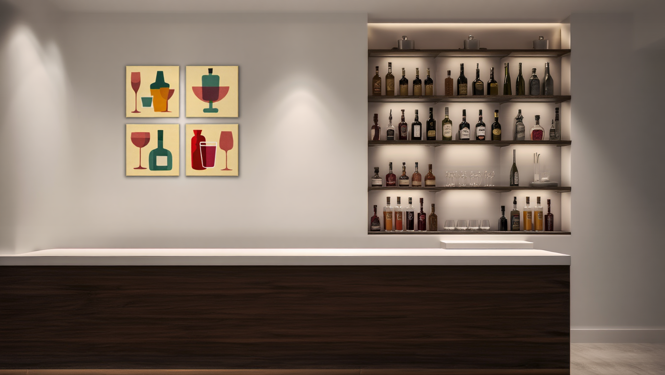 Cocktail Vibes – 4 Art Prints Set