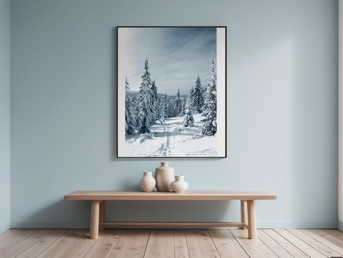 Mountain Hills Trees Poster