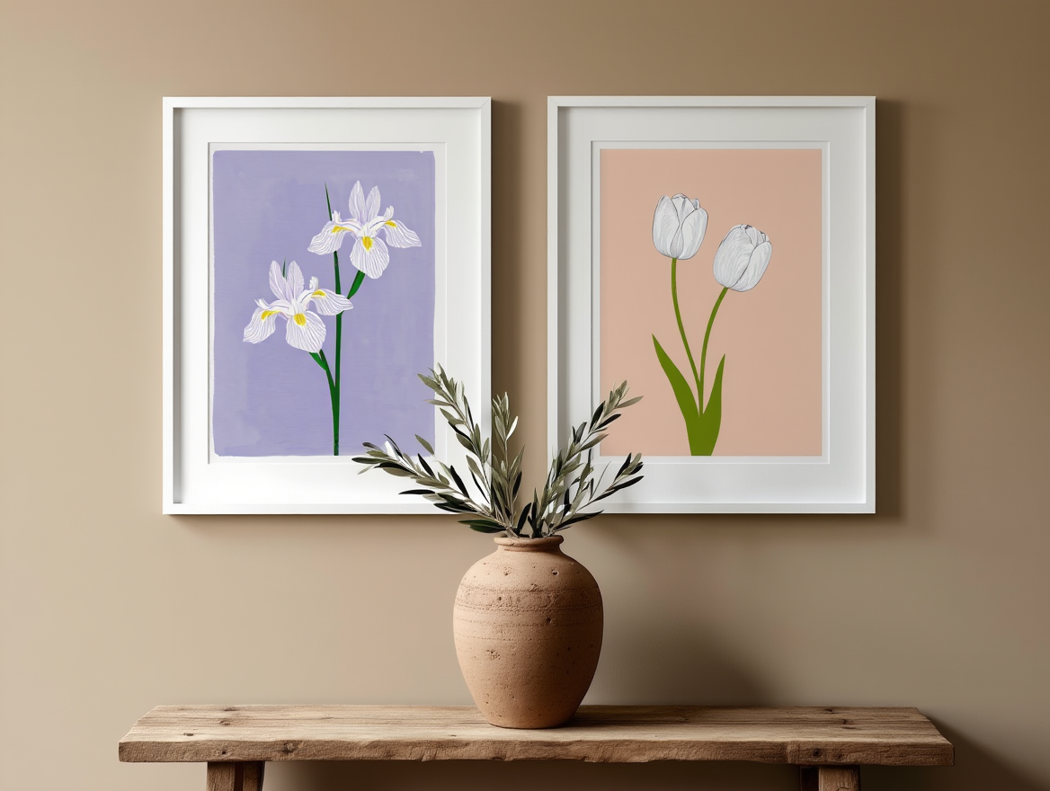 Brown & Earthy Florals – 7 Prints Mix & Match Collection