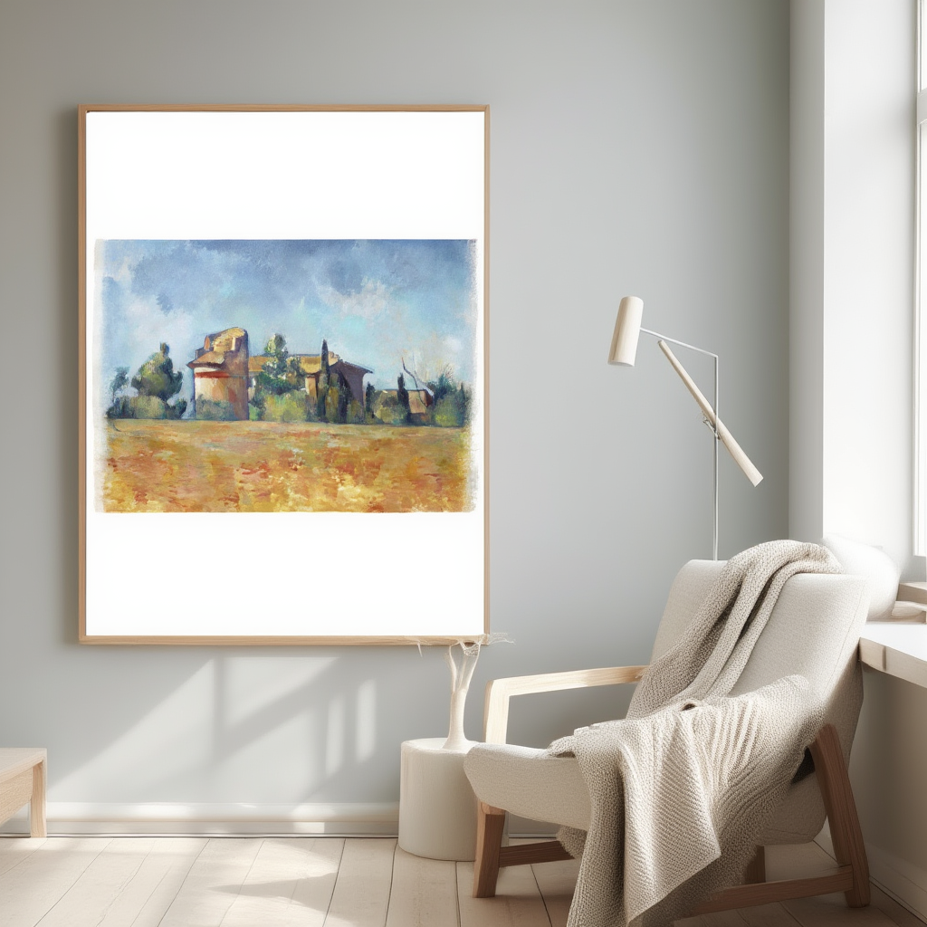 The Pigeon House of Bellevue – Paul Cézanne Poster | Post-Impressionist Landscape Art Print