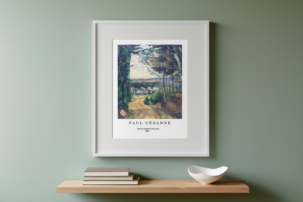 Paul Cezanne - Road Leading to the Lake Poster