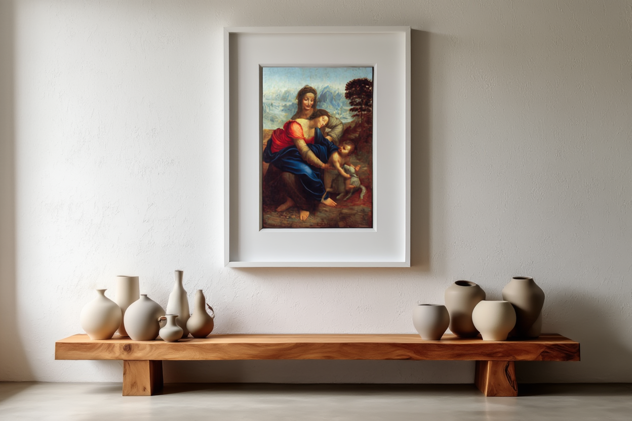 Leonardo da Vinci - The Virgin and Child with Saint Anne