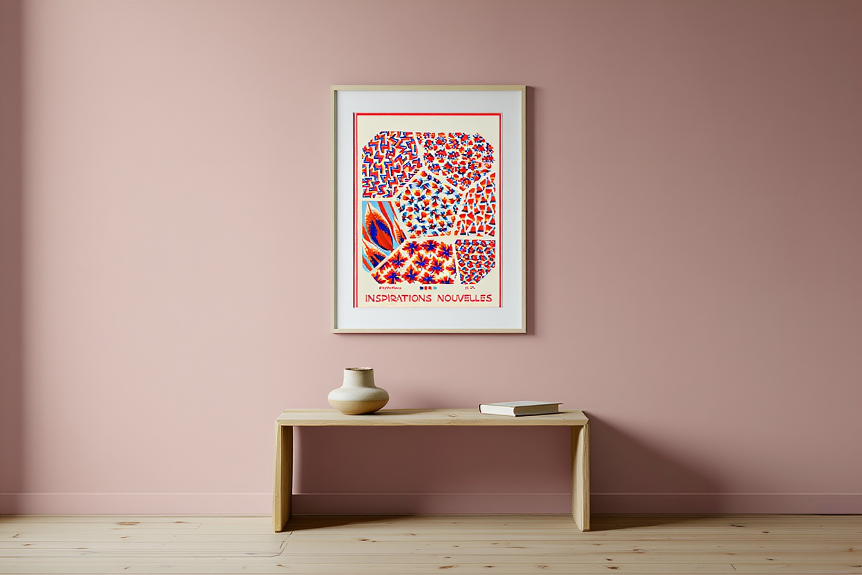 Seven Compositions: Plant Life and Geometric – André Durenceau (1928) | Botanical & Geometric Art Print