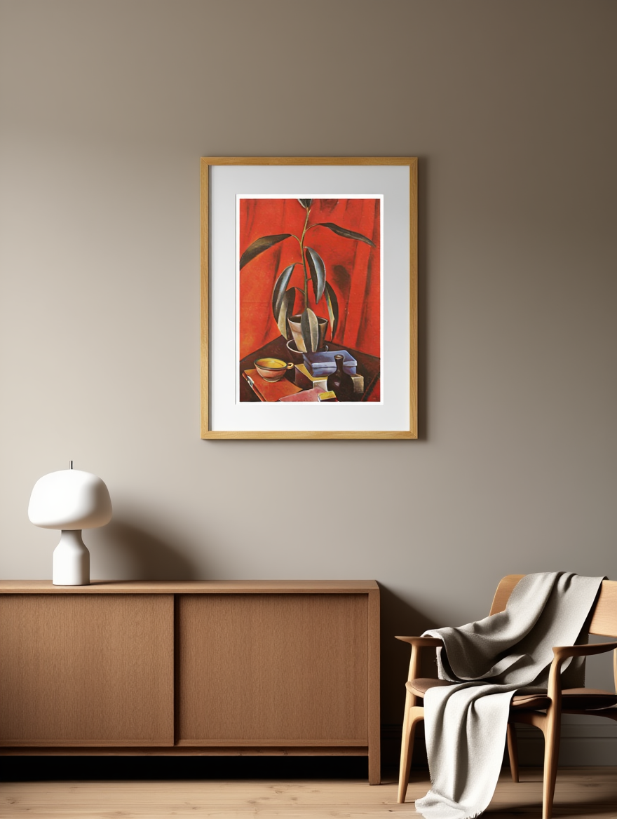 Alexander Kanoldt - Still Life with Gum Tree