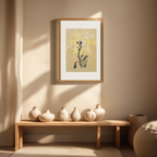 Egon Schiele – Yellow Chrysanthemum Poster | Expressionist Floral Wall Art Print - Hakyarts