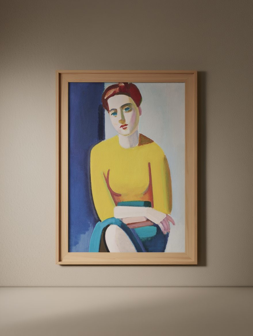 Vilhelm Lundstrøm - Portrait of Hanne Wilhelm Hansen Poster