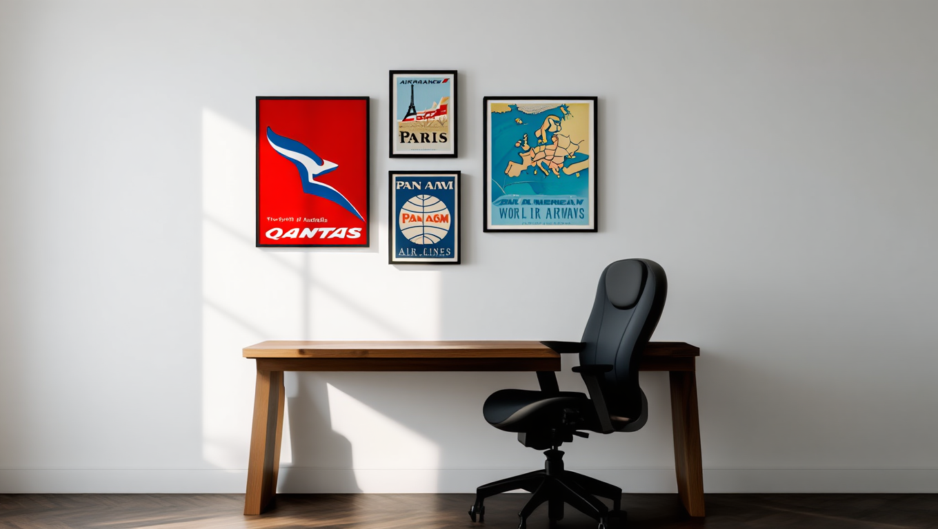 Wanderlust Posters – 4-Piece Travel Wall Art Set