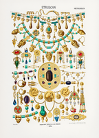 Auguste Racinet – Étrusque Print – XVI Century Vintage Historical Art Poster