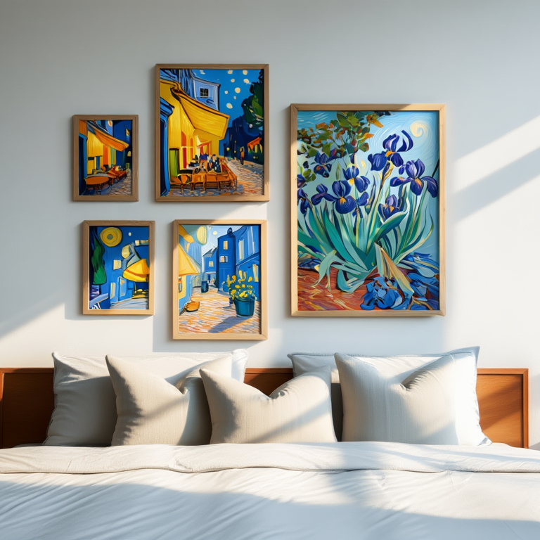 Van Gogh Inspired Wall Art – Office Set of 5