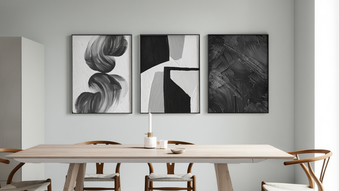 Minimalist Texture Painting Collection – Version 2 – Set of 3