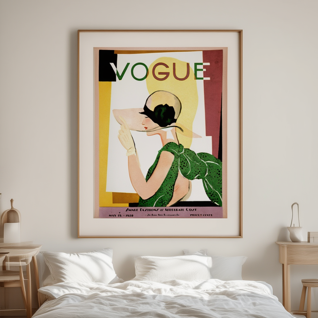 Vogue May 15, 1928 – Vintage Fashion Illustration Poster