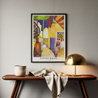 In the Temple Hall by August Macke – Expressionist Art Print
