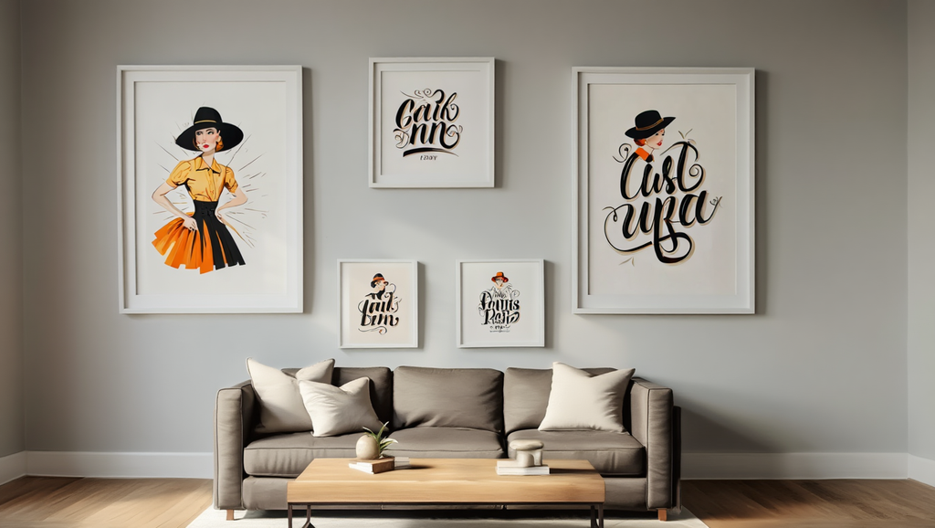 Pin-Up Perfection – 5-Piece Retro Wall Art Set