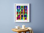 Andy Warhol Style - Dog Art Poster