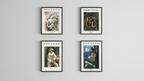 Picasso-Inspired Realistic Wall Art Set – 4 Prints - Hakyarts