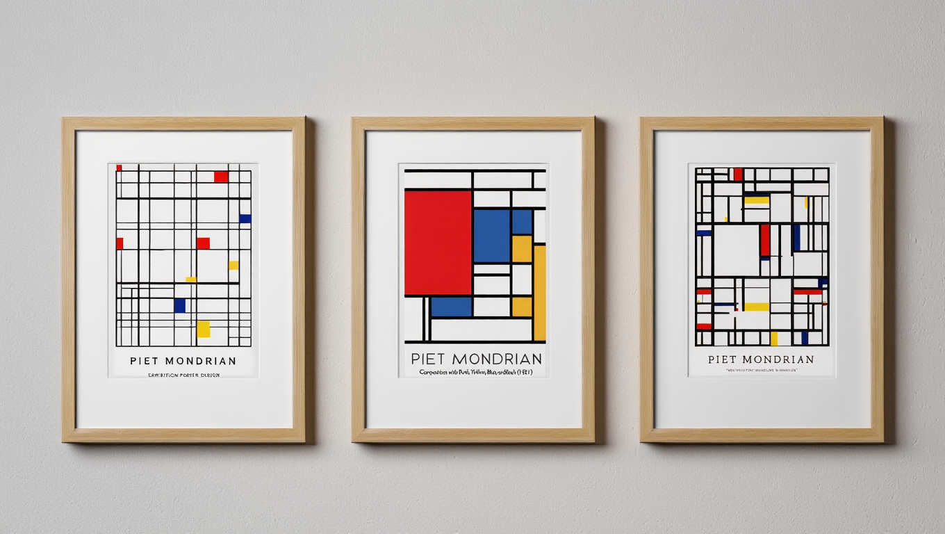 Piet Mondrian – Mix & Match 3 Prints