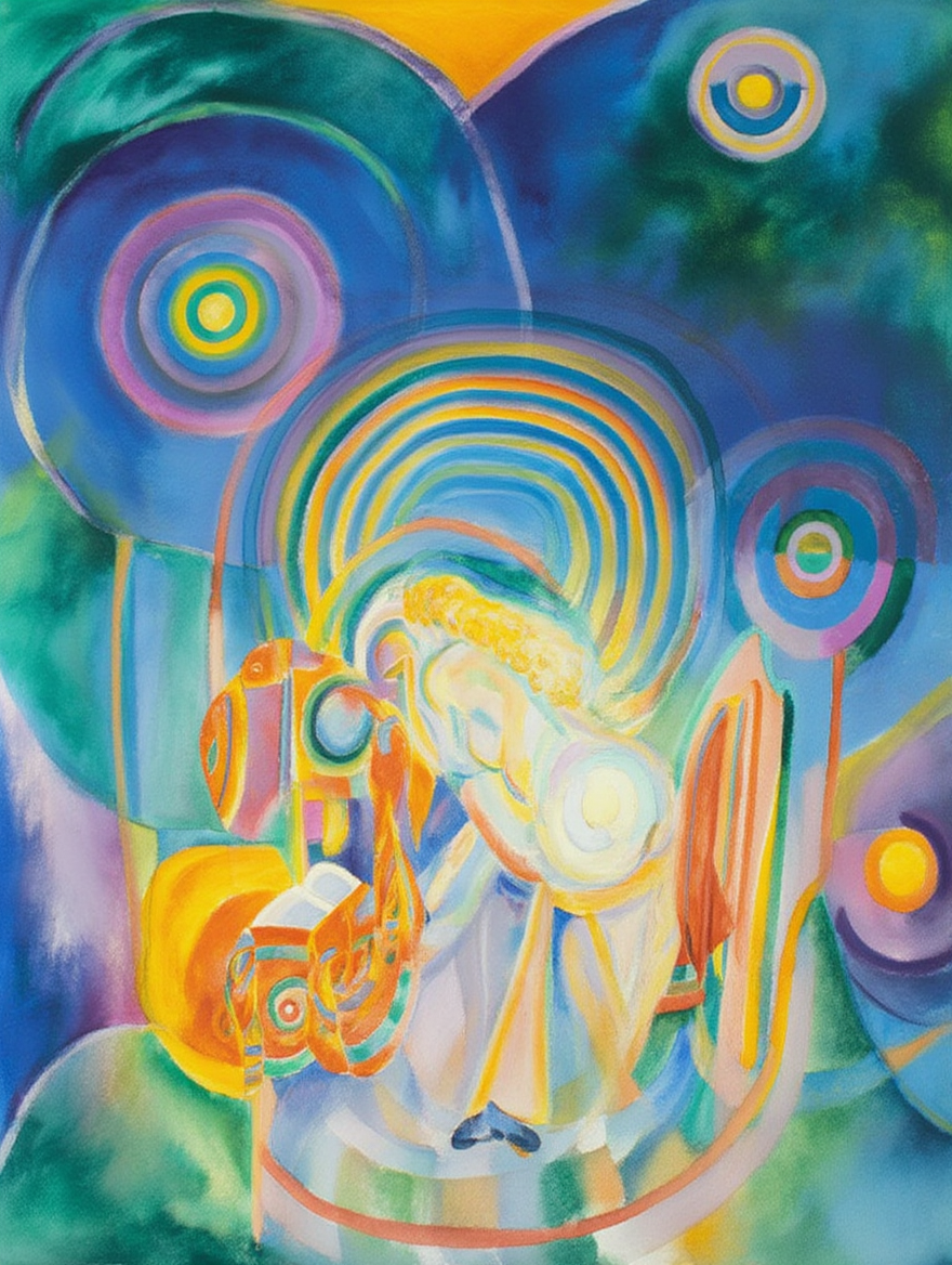 Nude Woman Reading – Robert Delaunay – Vintage Modernist Art Print