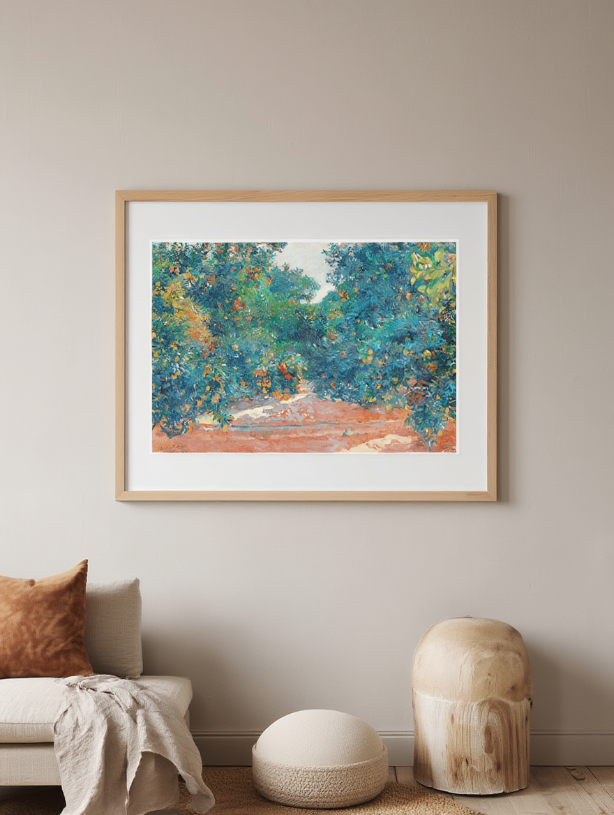 Naranjos De Alcira – Joaquín Sorolla (1904) | Impressionist Landscape Art Print