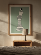 Fluid Essence – Abstract Female Figure Poster | Minimalist Figurative Wall Decor