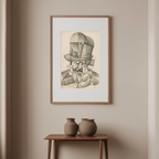 Man with Opera Hat (1912) by Juan Gris – Cubist Portrait Art Print - Hakyarts