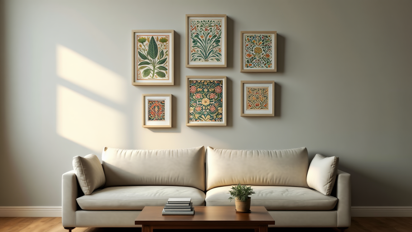 Floral Harmony – William Morris Collection, Set of 5 Prints
