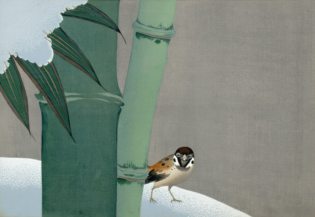 Kamisaka Sekka - Bamboo in Snow 'Secchuchiku'