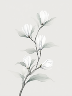 Golden Garden – Modern Botanical Print - Hakyarts