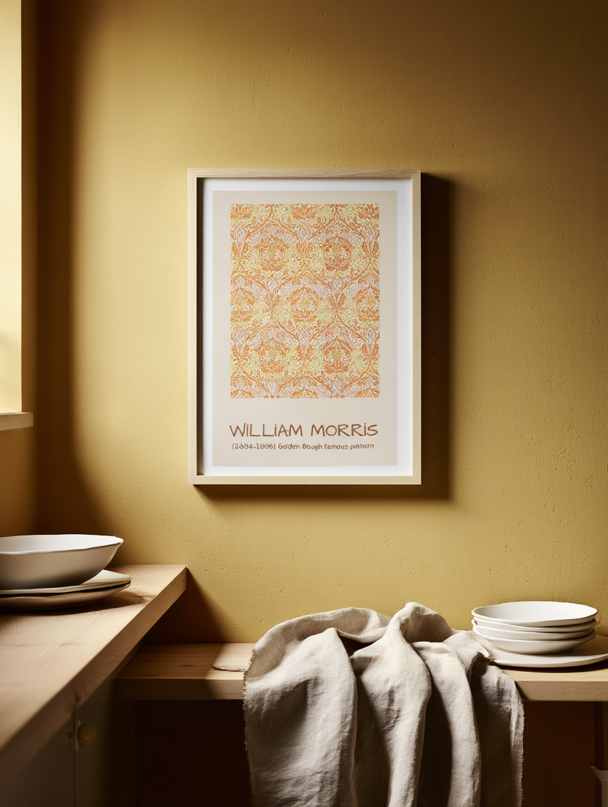 Golden Bough Pattern – William Morris Art Print | Iconic Victorian Textile Design