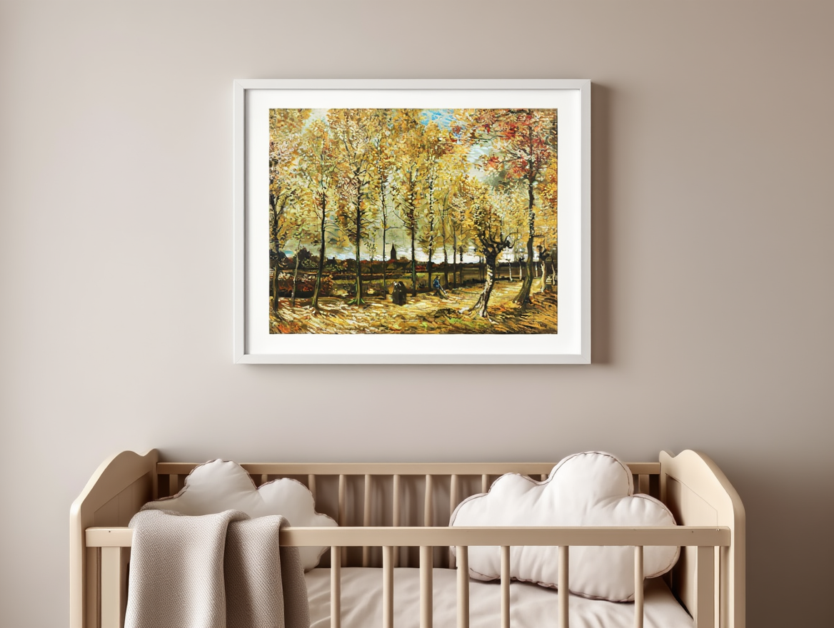 Vincent Van Gogh - Poplars near Nuenen Poster