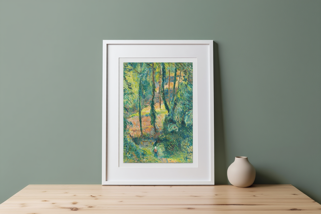 Paul Gauguin - Chemin Creux Dans Une Pente Boisée